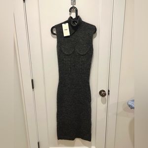 FENDI. BRAND NEW WITH TAGS. Abito midi Fendi in lana e cashmere